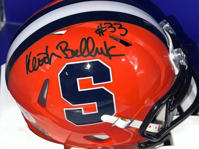 KEITH BULLUCK SYRACUSE ORANGE PSA AUTHENTICATED SIGNED MINI HELMET