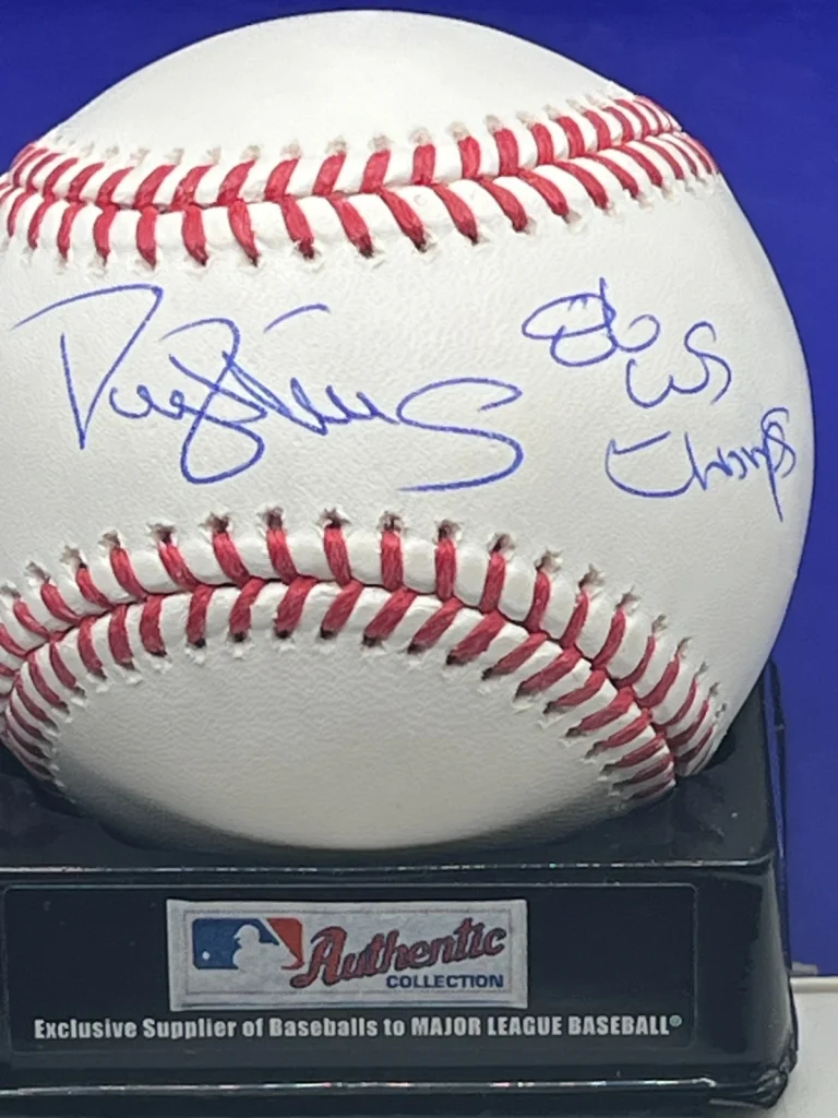 DARRYL STRAWBERRY NEW YORK METS 86 WS CHAMPS BECKETT SIGNED OML BASEBALL