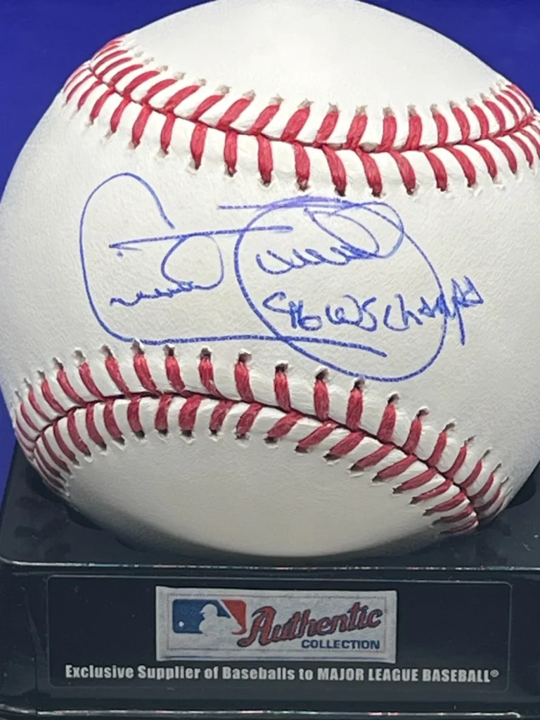 CECIL FIELDER NEW YORK YANKEES 1996 WS CHAMPS PSA AUTHENTIC SIGNED OML BASEBALL