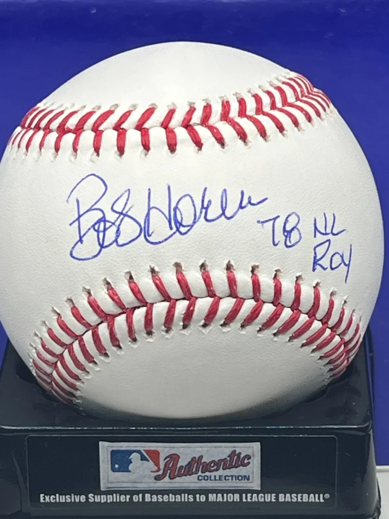 BOB HORNER  ATLANTA BRAVES  78 NL ROY  SIGNED OML BASEBALL