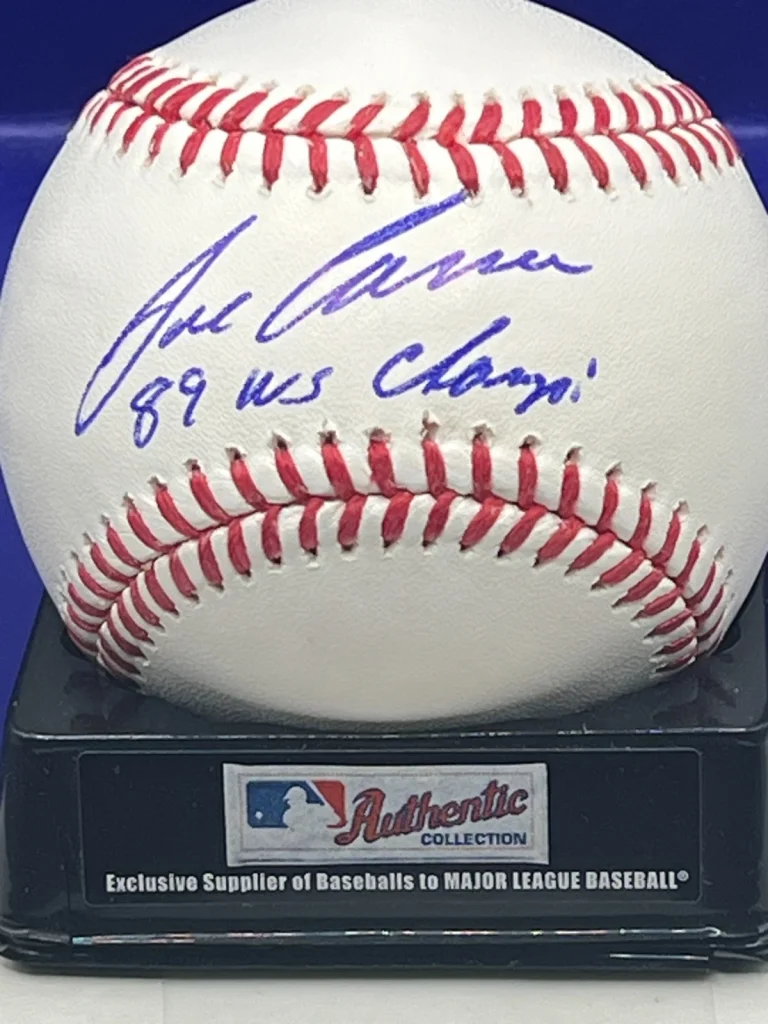 JOSE CANSECO OAKLAND A'S 1989 WS CHAMPS  BECKETT SIGNED OML BASEBALL