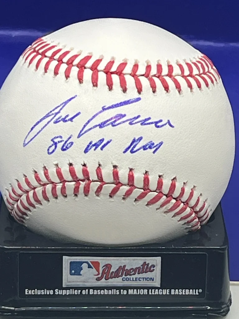 JOSE CANSECO OAKLAND A'S 1986 AL ROY  BECKETT SIGNED OML BASEBALL