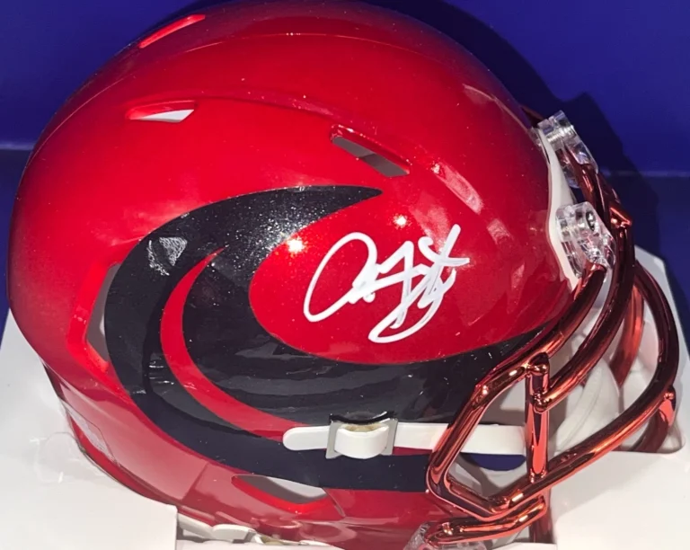 ARIAN FOSTER HOUSTON TEXANS BECKETT AUTHENTICATED SIGNED 2024 ALT MINI HELMET