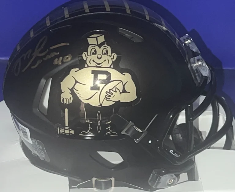 MIKE ALSTOTT PURDUE BOILERMAKERS VINTAGE PETE BECKETT AUTHENTICATED SIGNED MINI