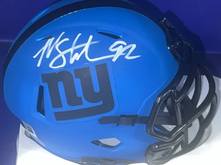 MICHAEL STRAHAN NEW YORK GIANTS RAVE BECKETT AUTHENTICATED SIGNED MINI HELMET