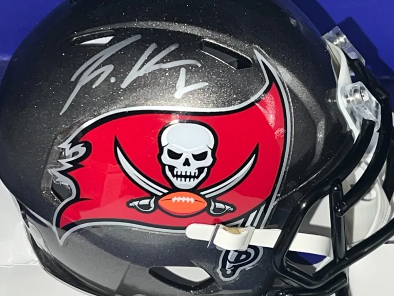 RACHAAD WHITE TAMPA BAY BUCCANEERS BECKETT AUTHENTICATE SIGNED MINI HELMET
