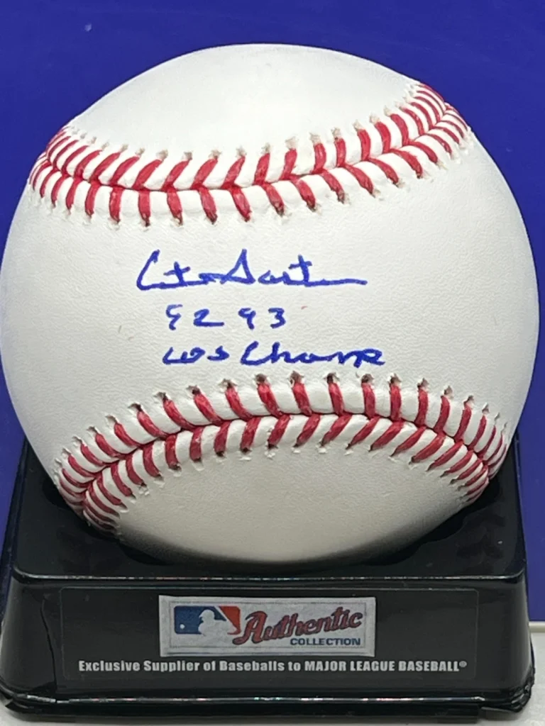 CITO GASTON  TORONTO BLUE JAYS  1992-93 WS CHAMPS SIGNED OML BASEBALL
