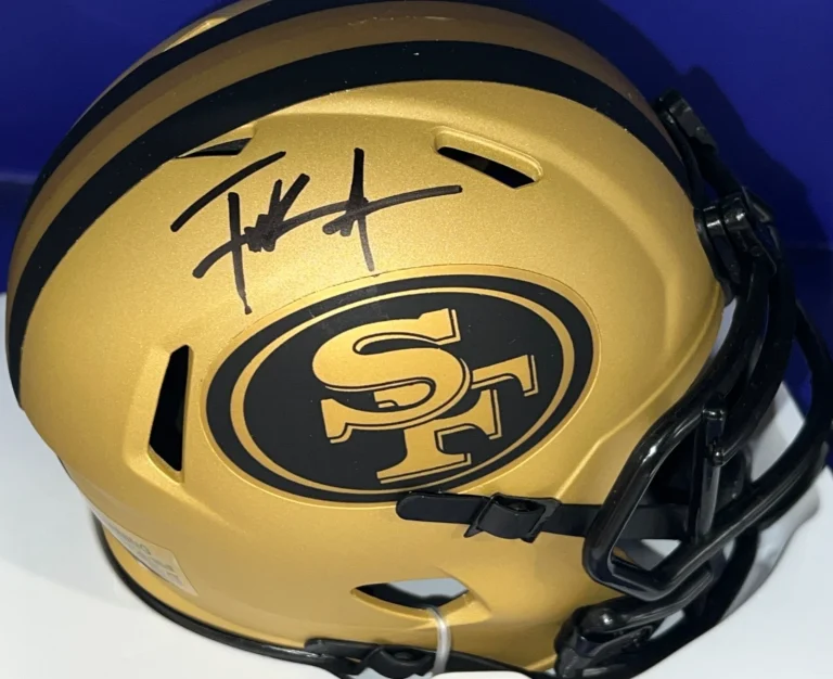 FRANK GORE SAN FRANCISCO 49ERS  JSA AUTHENTICATED SIGNED RAVE MINI HELMET