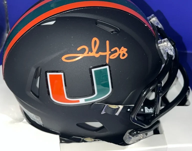 CLINTON PORTIS MIAMI HURRICANES  JSA AUTHENTICATED SIGNED ALT MINI HELMET