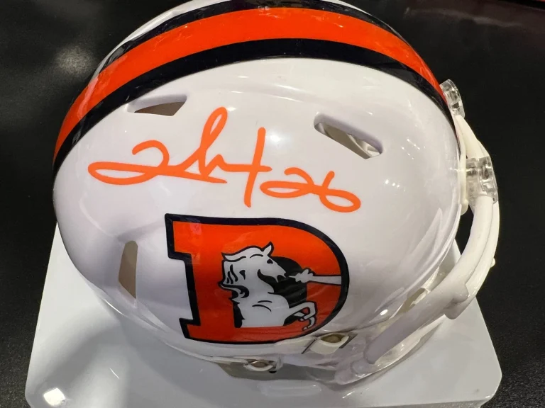 CLINTON PORTIS DENVER BRONCOS JSA AUTHENTICATED SIGNED ALT MINI HELMET