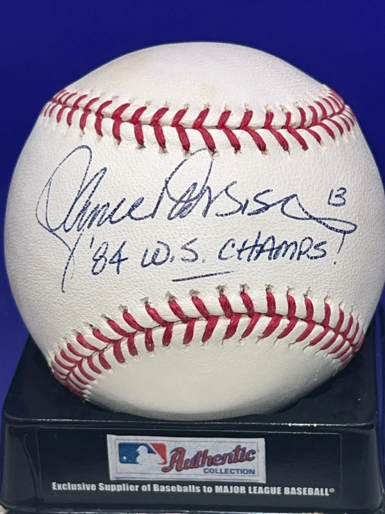 LANCE PARRISH DETROIT TIGERS 1984 WS CHAMPS  SIGNED OML BASEBALL