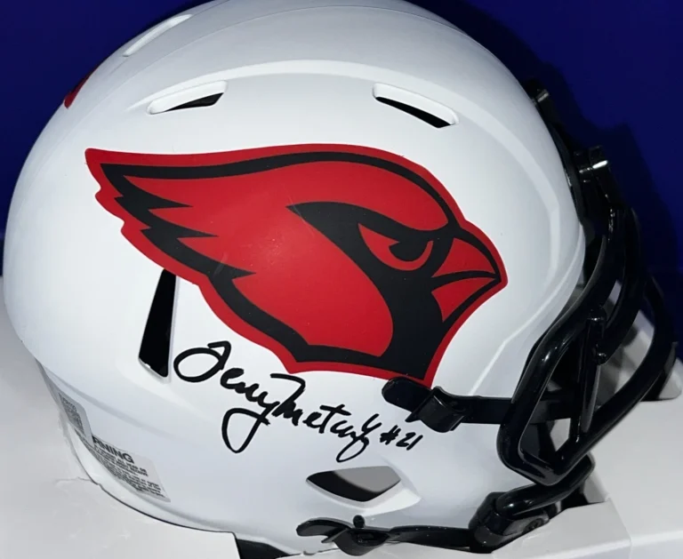 TERRY METCALF ST. LOUIS CARDINALS BECKETT AUTHENTIC SIGNED LUNAR MINI HELMET