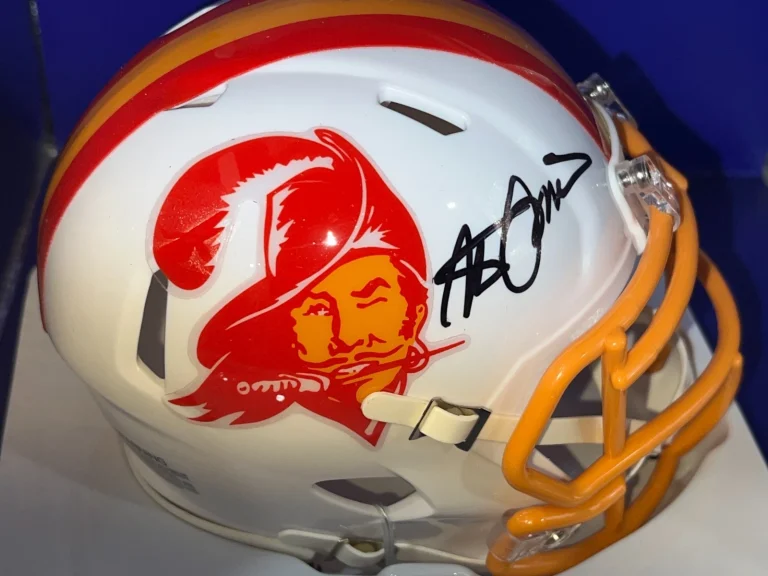 STEVE SPURRIER TAMPA BAY BUCCANEERS  METABILIA AUTHENTICATED SIGNED MINI HELMET