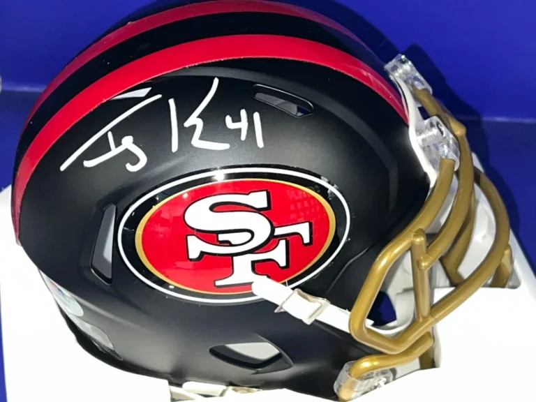 TERRY KIRBY SAN FRANCISCO 49ERS PSA AUTHENTICATED  SIGNED RIVALRY MINI HELMET