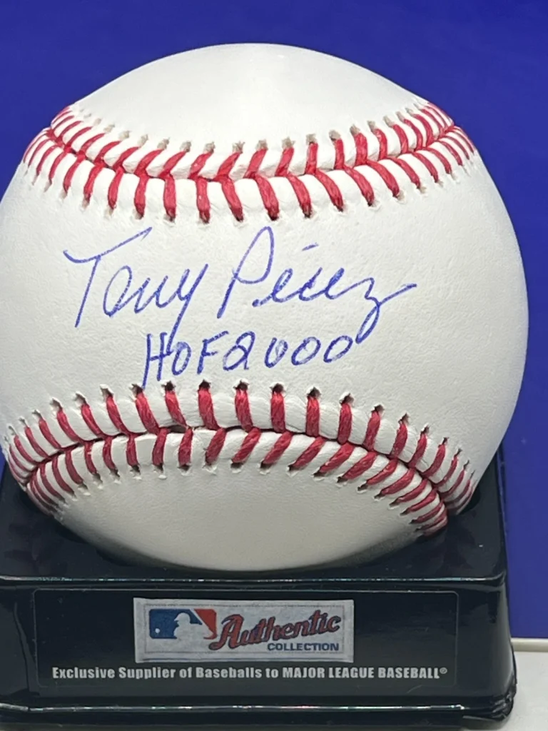 TONY PEREZ CINCINNATI REDS HOF 2000 JSA AUTHENTICATED SIGNED OML BASEBALL