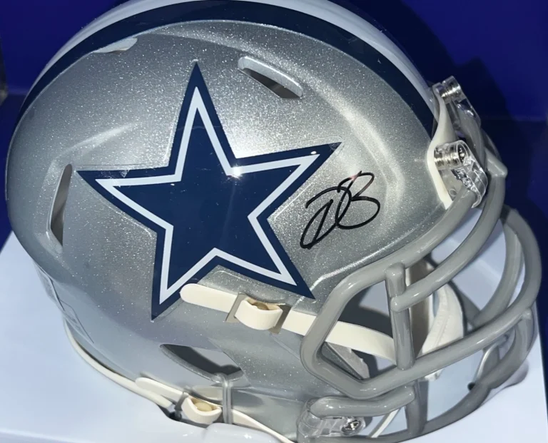 DARON BLAND DALLAS COWBOYS BECKETT AUTHENTICATED SIGNED MINI HELMET