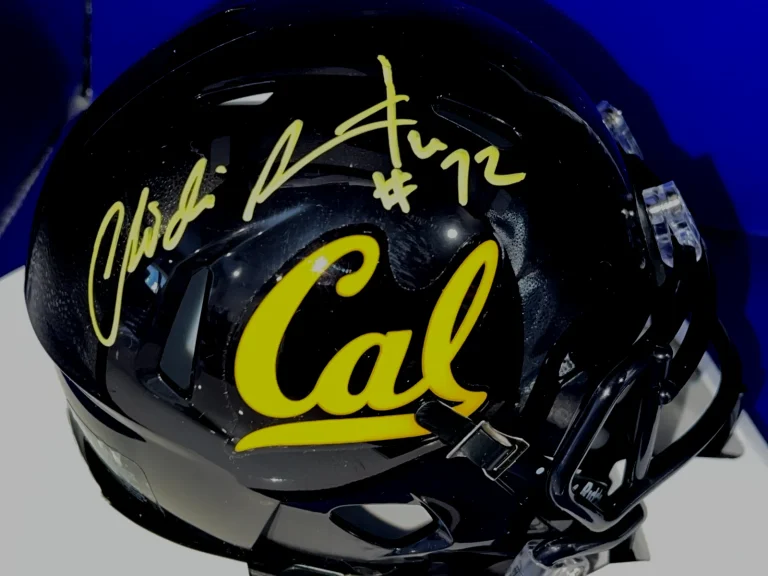 CHID AHANOTU CALIFORNIA  GOLDEN BEARS JSA AUTHENTICATED SIGNED MINI HELMET