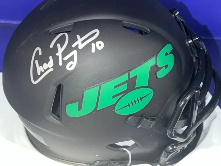 CHAD PENNINGTON NEW YORK JETS  SIGNED ECLIPSE MINI HELMET