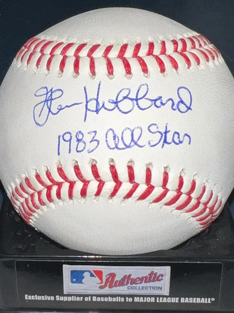GLENN HUBBARD ATLANTA BRAVES  1983 ALL STAR  SIGNED OML BASEBALL