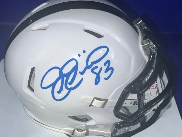 JOE JUREVICIUS PENN STATE NITTANY LIONS JSA AUTHENTICATED SIGNED MINI HELMET