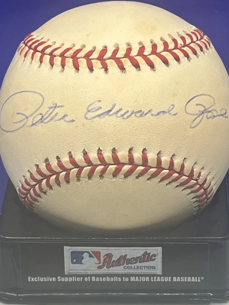 PETE EDWARD ROSE CINCINNATI REDS JSA AUTHENTICATED SIGNED OML BASEBALL