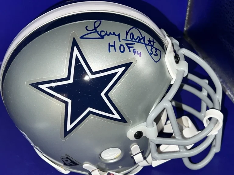 TONY DORSETT DALLAS COWBOYS HOF 94 JSA SIGNED RIDDELL AUTHENTIC MINI HELMET