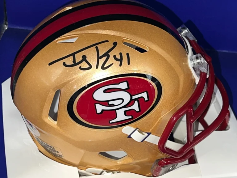 TERRY KIRBY SAN FRANCISCO 49ERS PSA AUTHENTICATED  SIGNED MINI HELMET