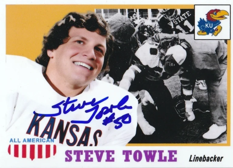 STEVE TOWLE KANSAS CITY JAY HAWKS SIGNED ALL AMERICAN STYLE CUSTOM CARD