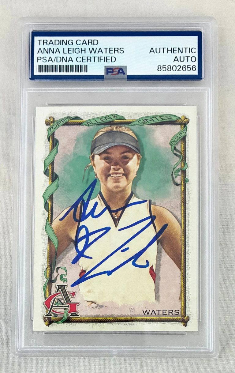 Anna Leigh Waters Signed Card 2023 Topps Allen & Ginter PSA/DNA COA