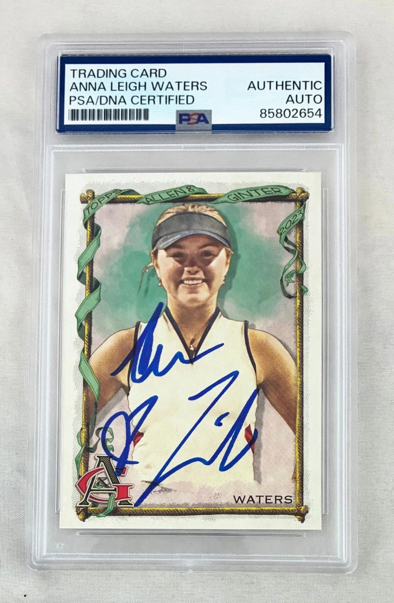 Anna Leigh Waters Signed Card 2023 Topps Allen & Ginter PSA/DNA 1 COA