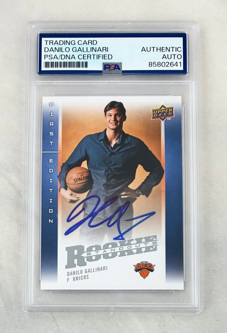 Danilo Gallinari Signed Rookie Card 2008 Upper Deck Rookie Standouts #RS-DG P...