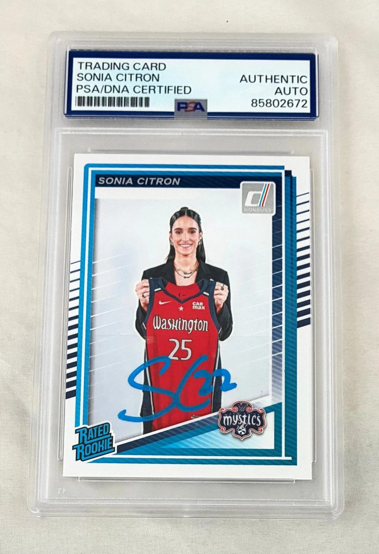 Sonia Citron Signed Rookie Card 2025 Panini #87 PSA/DNA COA