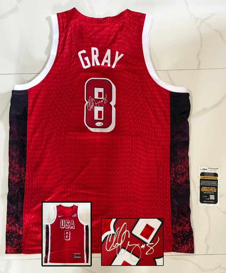 Chelsea Gray Signed Jersey WNBA Olympics Team USA JSA COA