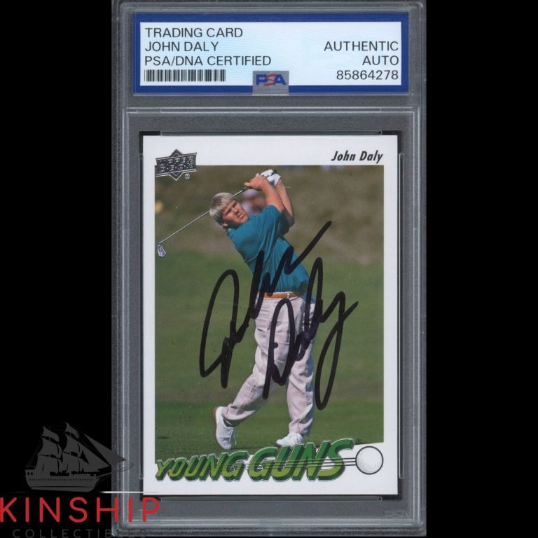 John Daly signed 2026 Upper Deck Young Guns Card PSA DNA Slab Golf Auto C6257