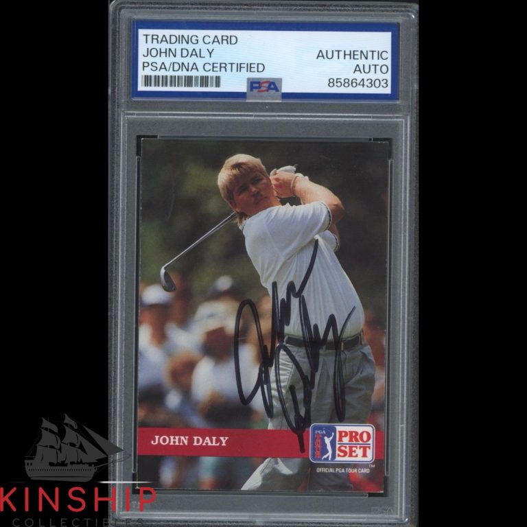 John Daly signed 1992 Pro Set Card PSA DNA Slab Golf US Open Auto C6279