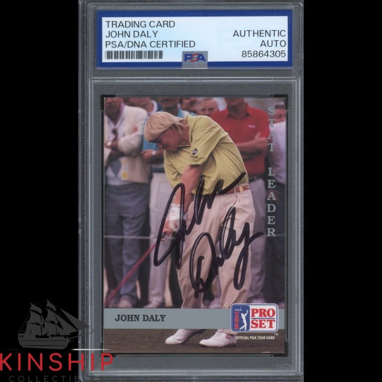 John Daly signed 1992 Pro Set Card PSA DNA Slab Golf US Open Auto C6277