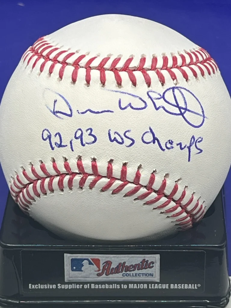 DEVON WHITE TORONTO BLUE JAYS  92,93 WS CHAMPS  SIGNED OML BASEBALL