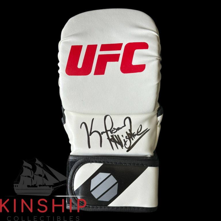 Kamaru Usman signed UFC Glove JSA COA Inscribed MMA Auto Rare Z2623