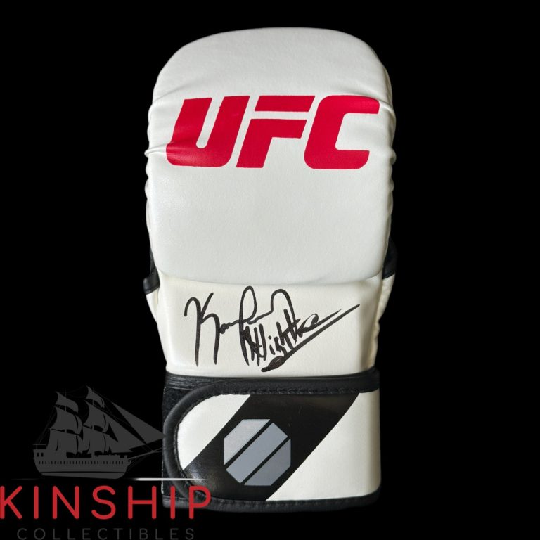 Kamaru Usman signed UFC Glove JSA COA Inscribed MMA Auto Rare Z2624