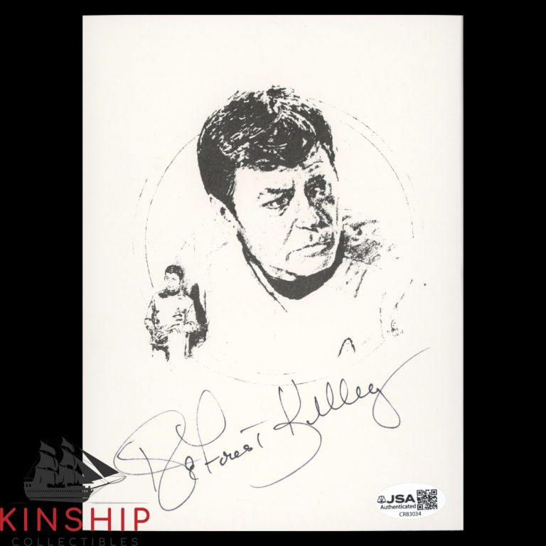 DeForest Kelley signed B&W Print JSA COA Star Trek Auto Rare Z2628