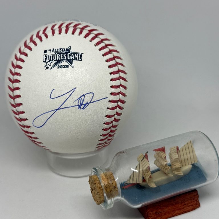 Luis Pena signed Rawlings 2026 Futures Game Logo Baseball JSA COA Auto A4506