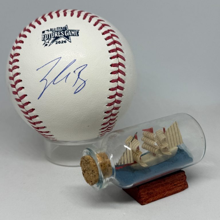 Tyler Bremner signed Rawlings 2026 Futures Game Logo Baseball JSA COA Auto A4507