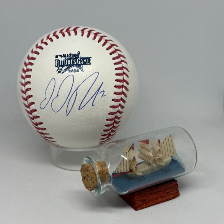 JoJo Parker signed Rawlings 2026 Futures Game Logo Baseball JSA COA Auto A4514
