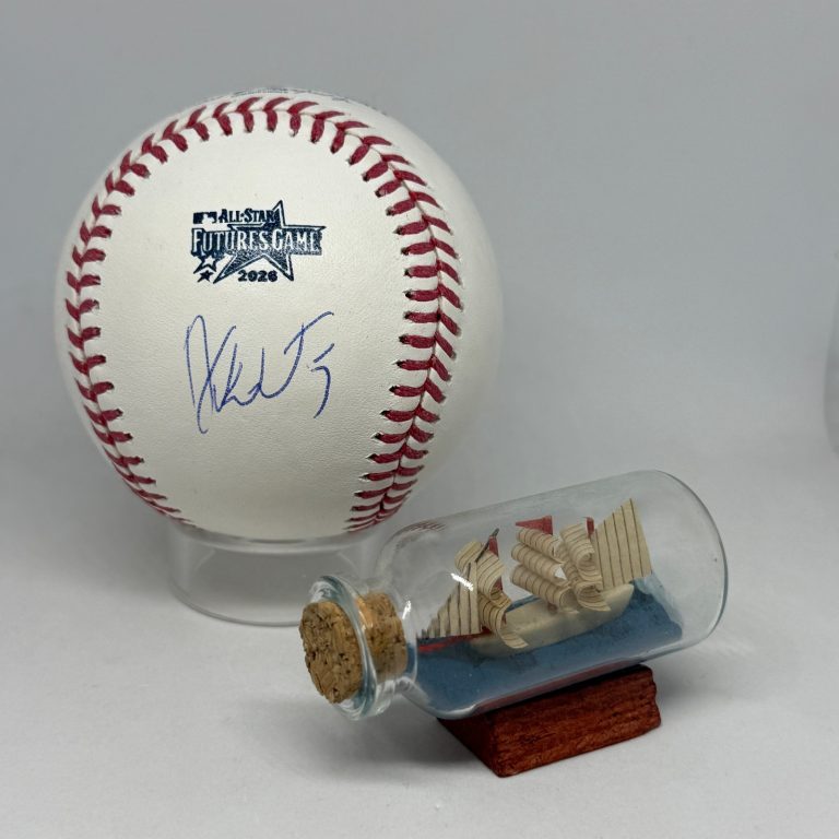 Dakota Jordan signed Rawlings 2026 Futures Game Logo Baseball JSA COA A4512