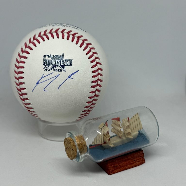 Kayson Cunningham signed Rawlings 2026 Futures Game Logo Baseball JSA COA A4513