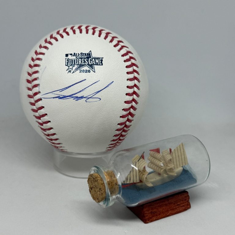 Cam Caminiti signed Rawlings 2026 Futures Game Logo Baseball JSA COA A4515