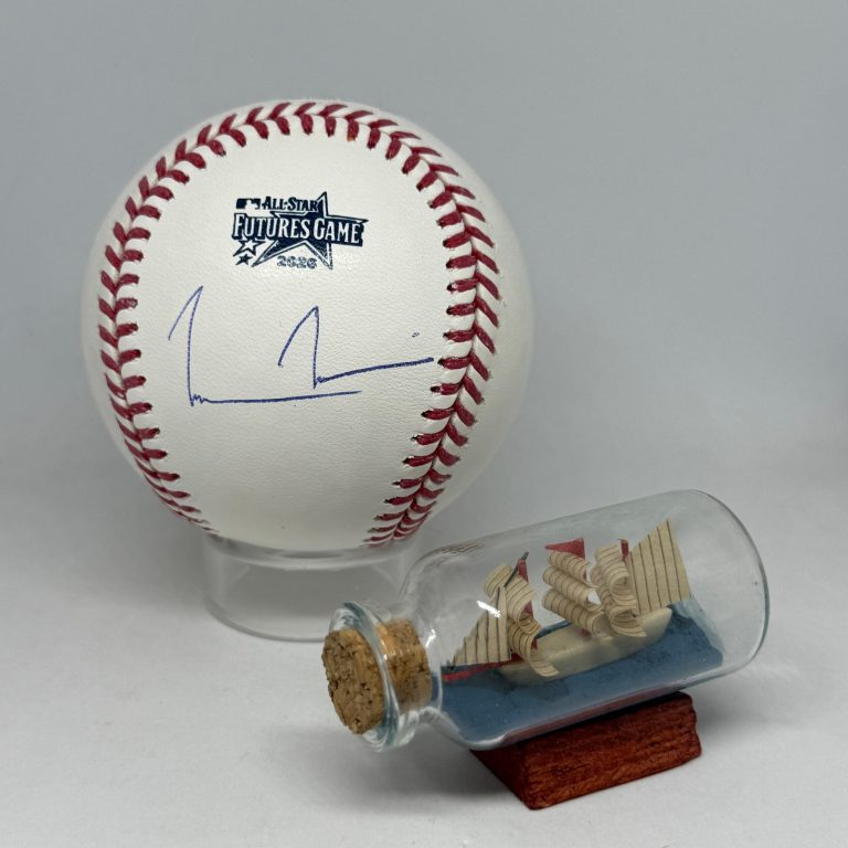 Mason McGwire signed Rawlings 2026 Futures Game Logo Baseball JSA COA A4494