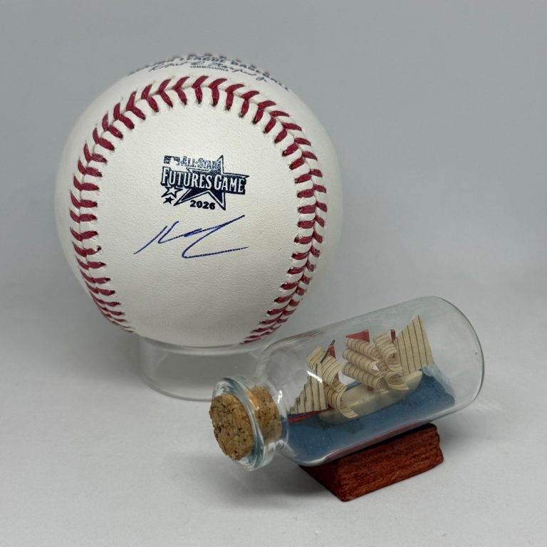 Kash Mayfield signed Rawlings 2026 Futures Game Logo Baseball JSA COA A4496