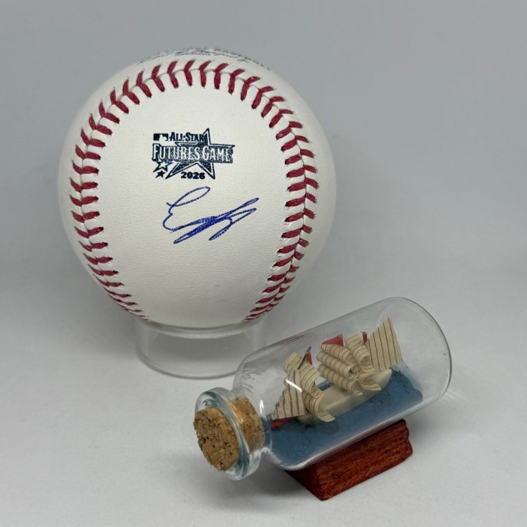 Edward Florentino signed Rawlings 2026 Futures Game Logo Baseball JSA COA A4504