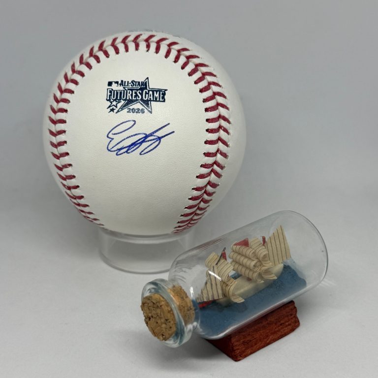 Edward Florentino signed Rawlings 2026 Futures Game Logo Baseball JSA COA A4505